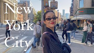 🍎 nyc vlog • What I Wore in a Week fall outfits [upl. by Lebasile]