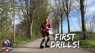 Learn to Inline Skate Part Two First Drills [upl. by Garris]