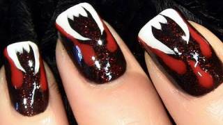 Vampire Dracula Nails for Halloween [upl. by Berlauda]