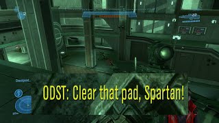 Halo Reach Part 13 Exodus Part 2 quotCLEAR THAT PAD SPARTAINquot [upl. by Melisse]