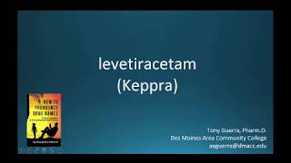 CC How to Pronounce levetiracetam Keppra Backbuilding Pharmacology [upl. by Reichert]