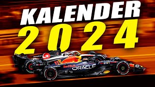 Neuer Formel 1 RekordKalender 2024 3 von 24 Grand Prix am Samstag [upl. by Isej394]