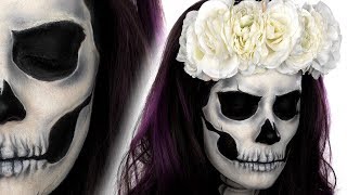 Skull Face Paint Tutorial  Halloween Makeup Tutorial  Snazaroo  Shonagh Scott  Sponsored [upl. by Zavras]