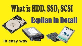 Hindi HDD vs SSD vs SSHD vs SCSI  What are the type of hard drives  By irfantalk [upl. by Gothar]