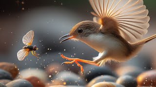 Tailorbirds Aerial Feats Masterful Flycatching TechniqueTailorbird behaving like arctic fox [upl. by Ytirahc]