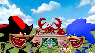 NEW UPGRADED ZOOCHOSIS MONSTERS VS SHADOW TAPES amp SONIC TAPES FAMILY in Garrys Mod [upl. by Eanil297]