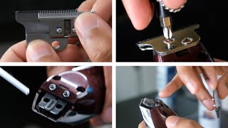 WAHL DETAILER BLADE REPLACEMENT  ZERO GAP  HOW TO BARBER TUTORIAL [upl. by Morgun]