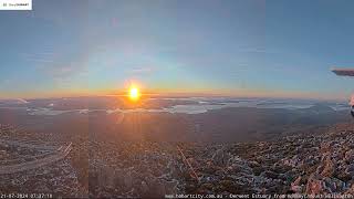 ☀️ Sunrise Time Lapse July 21 2024 City of Hobart  AUSTRALIA [upl. by Hafinah213]