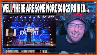 Unforgettable Audition HILARIOUS misheard lyrics with Ben Langley  Britains Got Talent REACTION [upl. by Gati37]