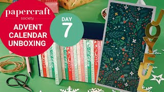 UNBOXING Papercraft Society Advent Calendar Day 7 [upl. by Nnayram]