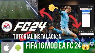 FIFA 16 MOD 24 ACTUALIZADO😱TUTORIAL Y MODO CARRERA EL MEJOR JUEGO DE FUTBOL PARA MOBIL⚽🎮 [upl. by Nosrej]