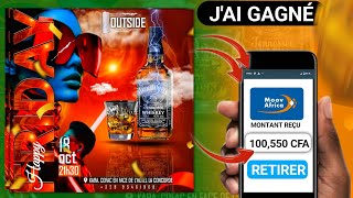 jai gagner 100000 CFA sur comment réaliser ou faire une affiche VIP avec mon téléphone portable [upl. by Donelle272]