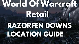 World Of Warcraft Retail Razorfen Downs Location Guide [upl. by Magavern]