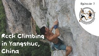 Climbing in Yangshuo China [upl. by Bertolde]