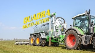 JOSKIN Quadra 14000 slurry tanker  Multi ACTION meadow injector [upl. by Annette]