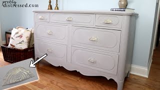 Using Gilding Wax To Bling Your Painted Furniture [upl. by Revned]