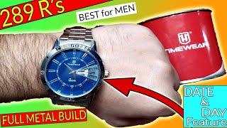 BEST Budget Analog Watch Under 300Rs  How to Set DateDay in TimeWear Gift for Fathers Day [upl. by Dorreg294]