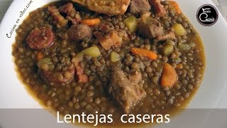 LENTEJAS CASERAS con Carne  Receta Fácil  Tonio Cocina [upl. by Anitsirk]