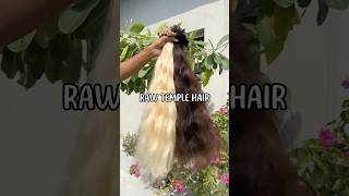 Raw Temple Hair in 4 diff shades hairexport hairextensions rawhair hair wholesalehairvendors [upl. by Lednar]