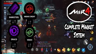 MIR4 How to Get Darksteel and Draco Wemix Market System Tutorial [upl. by Southworth595]