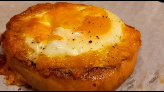 Air Fryer Egg in a Hole Bagels  Air Fryer Egg Toast Recipe [upl. by Heater38]