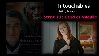 Intouchables Scène 10 Driss tries to persuade Magalie to take a bath French English subtitles [upl. by Nodgnal]