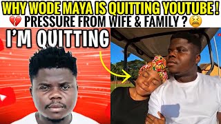 Wode Maya Quits YouTube  Blames his marriage to Miss Trudy 🥹 [upl. by Cirnek840]