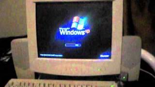 My Custom Built Computer from 2001 booting Windows XP [upl. by Enoid]