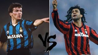 Lothar Matthaus VS Ruud Gullit 1991 Internazionale x Milan [upl. by Hogue]