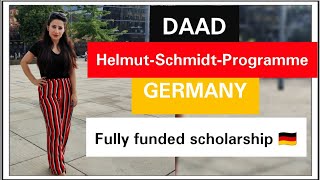 DAAD HelmutSchmidtProgramme  Fully funded Daad Scholarship [upl. by Roach]