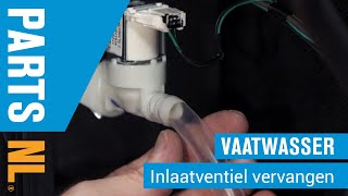 Inlaatventiel vervangen van vaatwasser PartsNL uitleg [upl. by Adehsor]