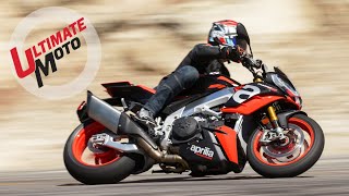 2021 Aprilia Tuono V4 and Tuono V4 Factory First Ride Review  Ultimate Motorcycling [upl. by Nevag827]