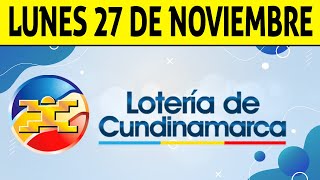 Resultados Lotería de CUNDINAMARCA Lunes 27 de Noviembre de 2023 PREMIO MAYOR 😱💰🚨 [upl. by Enyad788]