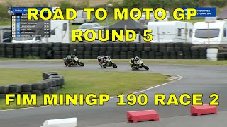 British Minibikes Rd 5 FIM MiniGP UK 190 Race 2 Rd 5 Whilton Mill [upl. by Chalmers823]