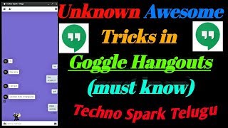 Google hangout tricks you should know [upl. by Searby308]