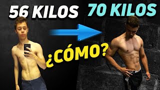 COMO GANÓ 14 KILOS DE MÚSCULO SIENDO DELGADO [upl. by Nyahs]