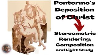 Stereometric rendering composition and light study of Pontormo’s Deposition of Christ [upl. by Joya]