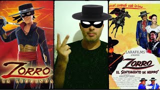 🦊⚫ Tutti gli ZORRO 10 ⚫🦊 in Film Cartoni Animati Serie TV 2010  2019 📽 [upl. by Goldie]