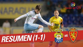 Resumen de UD Las Palmas vs Real Zaragoza 11 [upl. by Nytsirk]