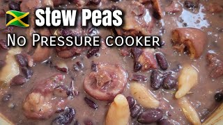 Jamaican Stew Peas with Pigs tail [upl. by Oinigih]