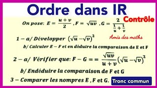 Ordre dans IR Tronc commun [upl. by Nevin]