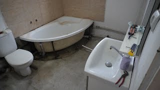 Renovare Baie Part 1  Bathroom Renovation [upl. by Edd]