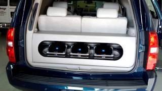 Chevy Tahoe on 28s with 88quot JL Subs and iPad [upl. by Umeh]