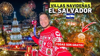 ¡Las VILLAS NAVIDEÑAS más GRANDES y BONITAS de El Salvador 🎄🇸🇻 ¡Son gratis 🎅🏼 [upl. by Yokoyama]