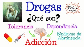 💊 ¿Qué son las Drogas 💉 Fácil y Rápido  BIOLOGÍA [upl. by Esilahs]