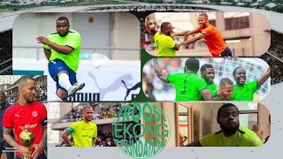 Sabinus Poco Lee Odumodublvck Super Eagles Player Take On Trost Ekong Charity Football Match [upl. by Thornie]