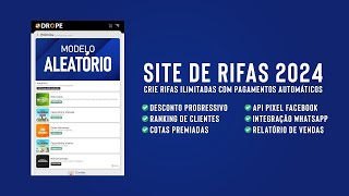 Como criar um Site de Rifas com o melhor Sistema para Rifas [upl. by Aicertap]