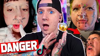 Eyelid Piercings Are DERANGED  New TikTok Piercing Fails 31  Roly [upl. by Eibloc529]