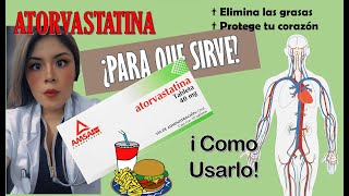 ATORVASTATINA 💊 Pastillas para BAJAR COLESTEROL  Dosis Efectos Secundarios  Medicina Clara [upl. by Kersten]