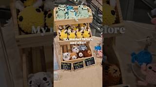 My market before amp after amigurumi handmade crochet cute crocheting plushie [upl. by Rahas316]